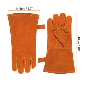 Guantes de Trabajo Industriales de Invierno Personalizados, Resistentes al Calor y Antideslizantes, Guantes de Cuero para Soldadura, de Pakistán - Product Image 2