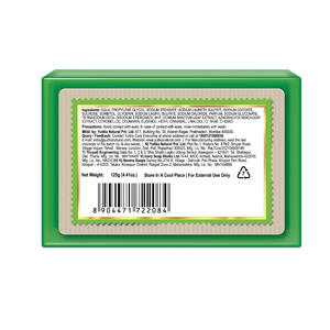 Jabón Corporal Humectante Nisha Neem & Tulsi en Barra de 125g, Sin Parabenos, Vegano, Limpieza Suave para Todo Tipo de Piel, Hombres y Mujeres - Product Image 6