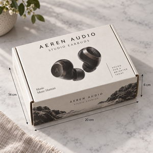 กล่องบรรจุภัณฑ์ไปรษณีย์ลูกฟูกพิมพ์ลายสำหรับหูฟัง AEREN Studio แบบกำหนดเอง - Product Image 5