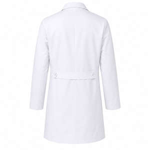 Bata de Laboratorio Médica Personalizada 2026, 100% Algodón Tejido, Unisex, Manga Larga, Uniforme de Hospital, Ropa de Trabajo Profesional para el Sector Sanitario - Product Image 2