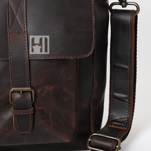 Maletín de Cuero Marrón para Portátil, Bolsa de Mensajero para Oficina, Bolsa de Hombro - Product Image 6