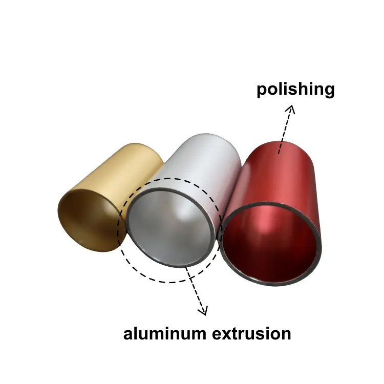 Alüminyum işleme hizmeti 7075 alüminyum 6mm ekstrüzyon borusu
