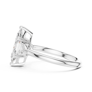 Bague de fiançailles de luxe vintage à trois pierres taille marquise, certifiée IGI, en argent, pour femme, idéale pour mariage, anniversaire, fête, bijoux raffinés - Product Image 4