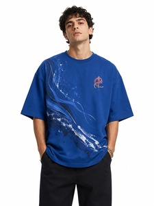 เสื้อยืดแฟชั่นลำลองสำหรับผู้ชาย ใส่ได้ทุกวัน ออกกำลังกายกลางแจ้ง ทรงโอเวอร์ไซส์ ผ้าถัก ดีไซน์เรียบง่าย สไตล์วินเทจ ผ้าฝ้ายฟอก ทรงหลวม - Product Image 6