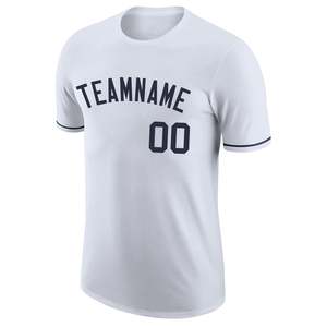 T-shirt d'équipe personnalisé pour l'extérieur, blanc, à manches courtes, chemise de sport, nom et numéro du joueur personnalisés, vêtements de sport, fournisseur en gros - Product Image 3