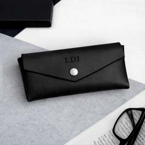 Handmade Leather <b>Glasses</b> Pouch Genuine Cowhide Spectacles <b>Case</b> Luxury Slim Vintage Sunglasses Cover Bag Men LGC-0029 - Product Image 6