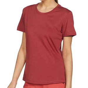 T-shirts décontractés surdimensionnés pour femmes, respirants, infroissables, personnalisables, de haute qualité, 100 % coton, manches courtes, col rond, tricotés - Product Image 2