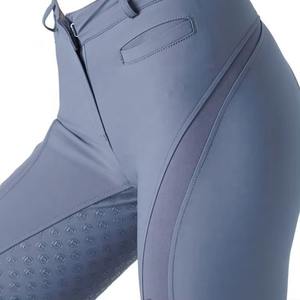 Pantalones de equitación para mujer al por mayor, productos ecuestres de alta calidad, leggings de fitness personalizados para mujer con asiento completo de silicona - Product Image 4
