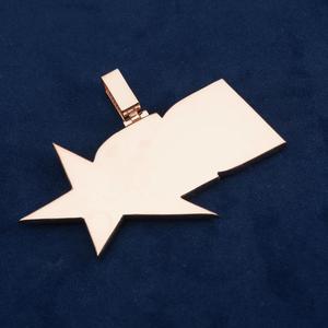 Colgante Personalizado Vintage con Nombre, Estilo Hip Hop, de Plata de Ley 925, con Incrustaciones de Moissanita VVS de Corte Brillante y Diseño de Llama, para Cadena Cubana - Product Image 3