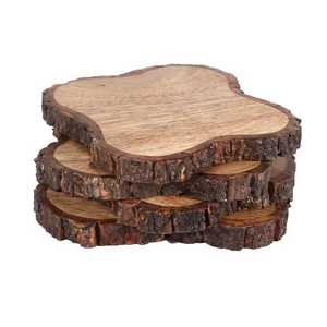 Posavasos de Madera Rústica Premium para Mesas de Café, Mesas de Comedor y Escritorios de Oficina con Diseño Natural Hecho a Mano para Bebidas con Estilo - Product Image 3