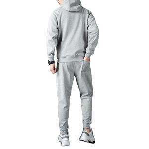 Ensemble de survêtement d'hiver pour homme avec cordon de serrage, imprimé ou uni, vente en gros, personnalisable, deux pièces, 100 % coton - Product Image 2