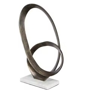 Accent Vintage Metal Sculpture Figurine Decorative Showpiece Home Living Room Office Table - Product Image 1