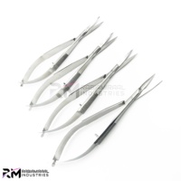 Ciseaux de beauté Silver Spring pour cuticules, à pointe droite, pour sourcils, en acier inoxydable, manche en céramique, durables, marque privée