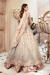 Traje de Novia Indio-Pakistaní de Diseño con Bordado, Maxi Lahenga Choli de 3 Piezas, Trajes de Boda de Diseñador para Fiestas - Product Image 3