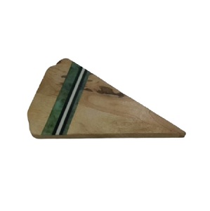 Planche à découper en bois artisanale, en résine, triangulaire, pour la préparation des repas, plateau à fromage en bois durable - Product Image 5