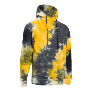 Sweat à capuche oversize tie-dye de qualité supérieure, effet délavé vintage, style streetwear tendance - Product Image 1