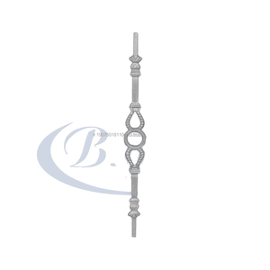 Balustre d'escalier moderne en fer forgé sans cadre avec finition résistante à la rouille pour balustrades de balcon - Product Image 1