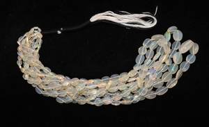 Cuentas de Ópalo Welo Etíope AAA, Forma Ovalada Lisa, Cuentas de Piedras Preciosas de Ópalo de Fuego Brillante, 16 Pulgadas, Ópalo Welo Natural Ovalado para Joyería - Product Image 6