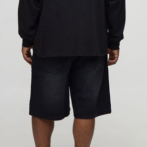 Pantalones Cortos Vaqueros Cargo para Hombre, Estilo Urbano, Lavados, con Múltiples Bolsillos, Largos hasta la Rodilla, Venta al por Mayor de Fábrica - Product Image 2