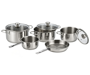 Juego de Ollas de Cocina de Acero Inoxidable de Grado Alimenticio |   Cacerolas y Sartenes de Cocina Premium - Product Image 2