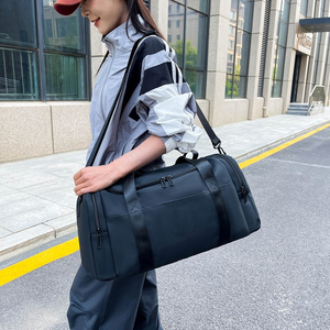 Oxford Gym Duffel Bag 20-30L Zipper Closure Adjustable Strap Unisex Casual Sports Travel Bag Solid Color Durable Design - Product Image 4