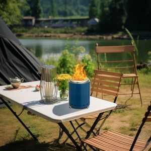 7.1*7.1*9.7in Smokeless Blue Fire Pit - Product Image 6