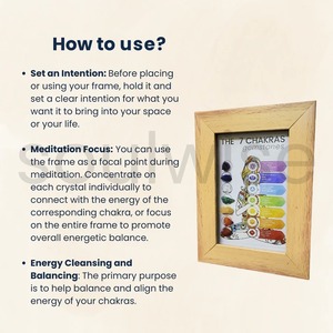 Marco de Cristal Curativo de 7 Chakras para Energía Positiva y Meditación - Product Image 2