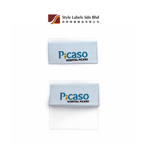 Étiquettes tissées personnalisées de qualité supérieure, découpées au laser, pour vêtements, avec personnalisation du logo de l'entreprise, étiquettes lavables - Product Image 2