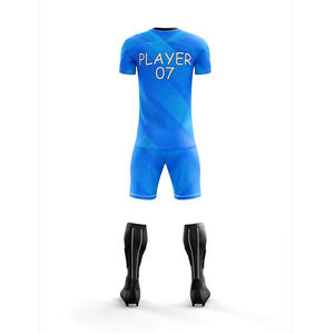 Ensembles d'uniformes de football personnalisés avec logo d'équipe, prix abordable, écologiques, faible MOQ, 100 % polyester, respirants et à séchage rapide - Product Image 6