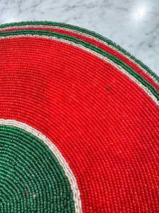Artistic Beaded Embroidery Placemat Handmade Decorative <b>Table</b> <b>Mat</b> for <b>Dinner</b> <b>Table</b> Wedding Party and Festive Occasions - Product Image 6