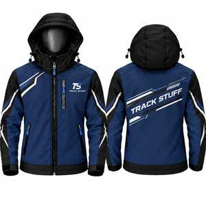 Chaqueta Softshell Impermeable Personalizada con Capucha para Unisex, Ropa de Trabajo Informal de Otoño para Exteriores con Cremallera Frontal y Logotipo - Product Image 2