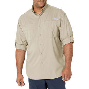 Camisa de Pesca para Hombre con Mangas Convertibles, Protección Solar UPF 50+, Malla Transpirable, Botones, Bolsillo con Cremallera, para Senderismo, Viajes y Camping - Product Image 5