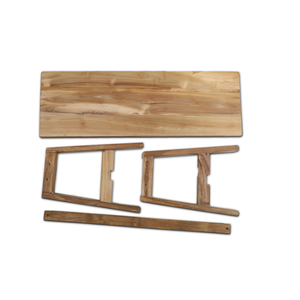 Banco Plegable de Teca Sólida - Asiento Exterior Duradero y Ecológico con Diseño Moderno Minimalista - Product Image 1