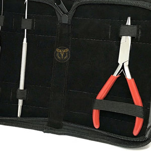 Professional Hair <b>Extension</b> Tool Kit Set – <b>Micro</b> Ring Loop Needle Pulling Hook Crimping Pliers with Storage Case for Nano Ring - Product Image 2