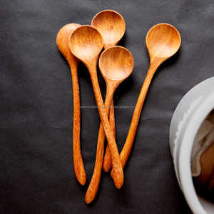 Pour cuillères de cuisine bambou écologique vente en gros de couverts en bois cuillère et couteau à beurre fourchettes ustensiles de cuisine en bois - Product Image 2
