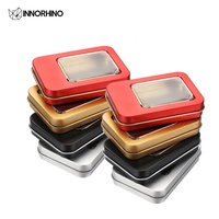 Boîte en étain alimentaire Logo personnalisé étui en étain cadeau Cookie métal Tarimisu gâteau conteneur thé café Snack boîte en fer blanc marque privée/personnalisé