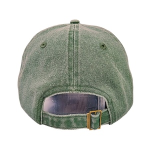 Casquettes de papa non structurées à 6 panneaux, design personnalisé, délavées à l'acide, effet vieilli, avec sangle métallique, style vintage délavé - Product Image 2