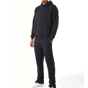 Offre Spéciale – Ensemble de Survêtement Unisexe Hiver Personnalisé en Polaire Technique 2-en-1 avec Pantalon Évasé – Tenue de Sport Décontractée pour Homme - Product Image 2