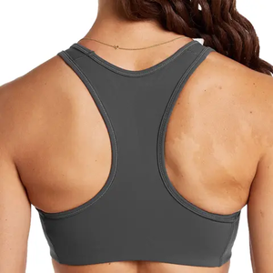 Wholesale Price One Shoulder Crop Sports Bra Custom Fitness Top <b>Running</b> Customized Removable <b>Padded</b> Sports Bra For Women - Product Image 4