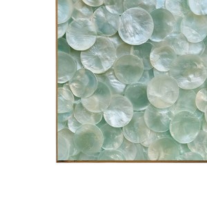 Panneau mural de luxe en nacre naturelle, coquillage marin, artisanat, vente en gros directe d'usine, pour salon de villa contemporaine - Product Image 4