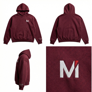 Sudadera con Capucha de Invierno Premium Negra, con Bordado Térmico e Impresión Digital, de Poliéster/Algodón, Estilo Urbano, por Maluza Industries - Product Image 6