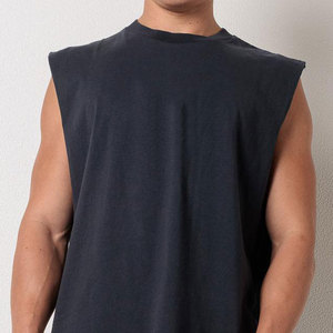 เสื้อกล้ามผู้ชายทรงสปอร์ตสำหรับฤดูร้อน ผ้าฝ้าย/โพลีเอสเตอร์ ทรงโอเวอร์ไซส์ ระบายอากาศได้ดี ไม่เป็นขุย แห้งเร็ว มีตัวเลือกปรับแต่งได้ - Product Image 4