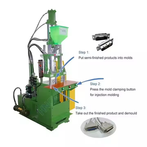เครื่องฉีดพลาสติกแนวตั้งสำหรับผลิต<span class=keywords><strong>สาย</strong></span> USB สำหรับมือถือ, เครื่องฉีดพีวีซีอัตโนมัติราคาประหยัด - Product Image 4