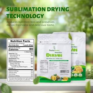 Poudre de durian séchée FD 100% naturelle de haute qualité, saveur croustillante et sucrée, certifiée BRCGS, vente en gros en vrac, prête à l'emploi, durée de conservation de 24 mois - Product Image 3