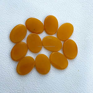 8x10mm Natural amarillo jaspe Oval Flatback cabujón pulido a mano jaspe piedras preciosas curativas a precio al por mayor para entrega gratuita - Product Image 4
