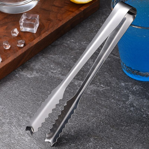 Pinzas para servir hielo de acero inoxidable con pulido espejo suave, pinzas mini doradas de acero inoxidable para azúcar y hielo - Product Image 2