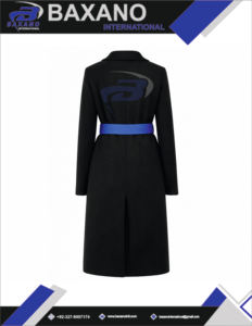 เสื้อโค้ทขนสัตว์คุณภาพสูงสำหรับสตรี แบรนด์เดลต้า ซิกมา ทีตา โซโรริตี้  แบบยาวมีเข็มขัด - Product Image 6