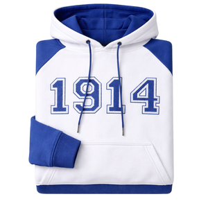 Sweat à capuche en chenille Sigma 1914, vêtement de fraternité grecque avec patch en chenille classique, confort premium et coupe élégante - Product Image 6