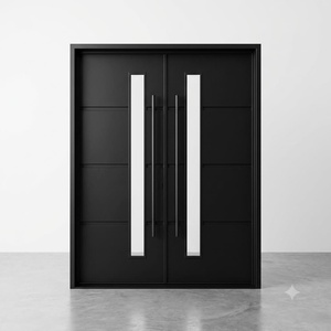 Royal Luxury KHP-DG-003 Minimalist-style Rust-resistant Wrought Iron Entrance Gate; Powder-coated Easy Assemble Suitable for - Product Image 1