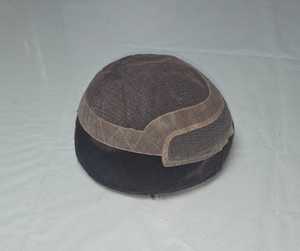 Los Angeles Human Hair <b>Toupee</b> Wig for Men with Indian Remy and Non-Remy Hair Patches - Product Image 3